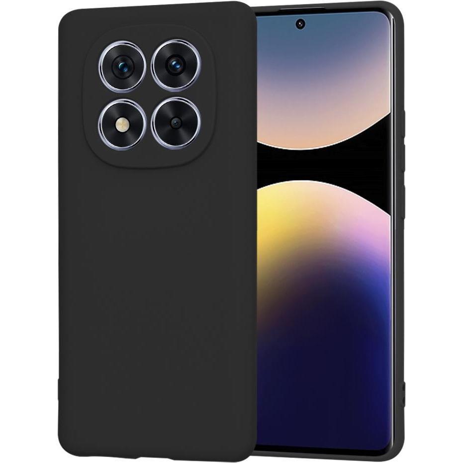 Techsuit - SoftFlex - Xiaomi Redmi Note 14 Pro 4G / Poco F7 - Black (Xiaomi Redmi Note 14 Pro), Cover smartphone, Nero