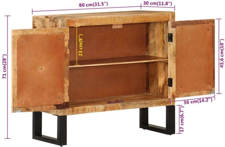 Produktbild vidaXL Sideboard (80 x 30 x 71 cm)