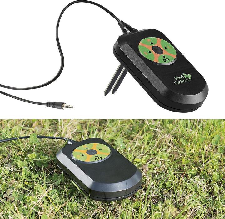 Royal Gardineer Capteur de pluie & humidimètre de sol (Sonde d'irrigation)