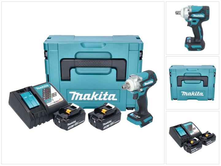 Produktbild Makita DTW 301 RFJ Akku Schlagschrauber 18 V 330 Nm 1/2" Brushless + 2x Akku 3,0 Ah + Ladegerät +