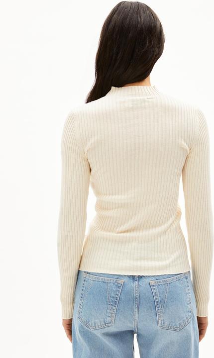 Produktbild Armedangels Alaania Pullover Stand-Up Collar Oatmilk (S)