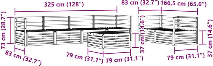 Produktbild vidaXL Outdoor-Sofa