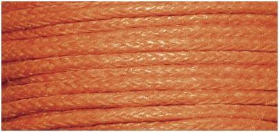 Image du produit Rayher Cordon de coton ciré orange 20m
