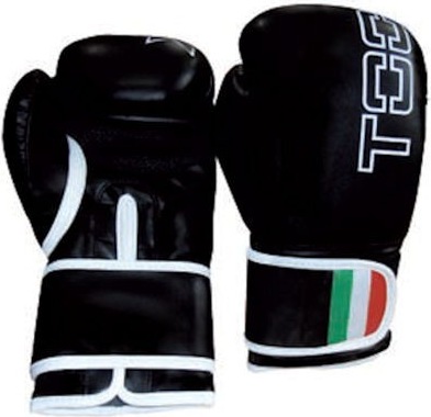 Actual product image Sko Boxing gloves TOORX LEOPARD BOT-002 10oz black eco leather (10 OZ)