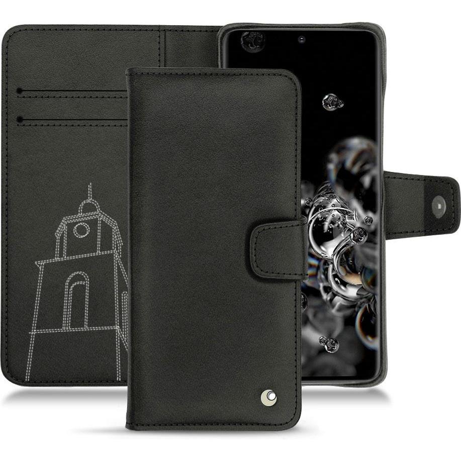 Noreve Lederschutzhülle Wallet (Samsung Galaxy S20 Ultra 5G), Smartphone Hülle, Schwarz