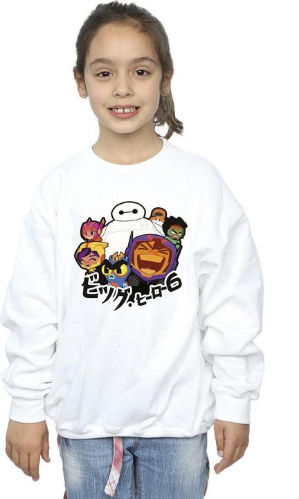 Produktbild Disney Big Hero 6 Baymax Group Manga Sweatshirt Mädchen (104)