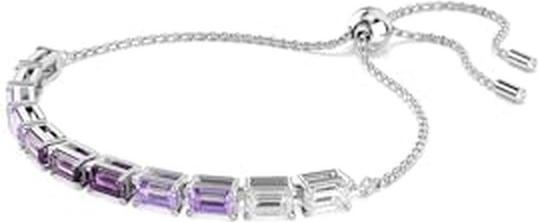 Immagine prodotto Swarovski Matrix Armband Baguette Schliff Violett (24 cm, Metallo Swarovski)