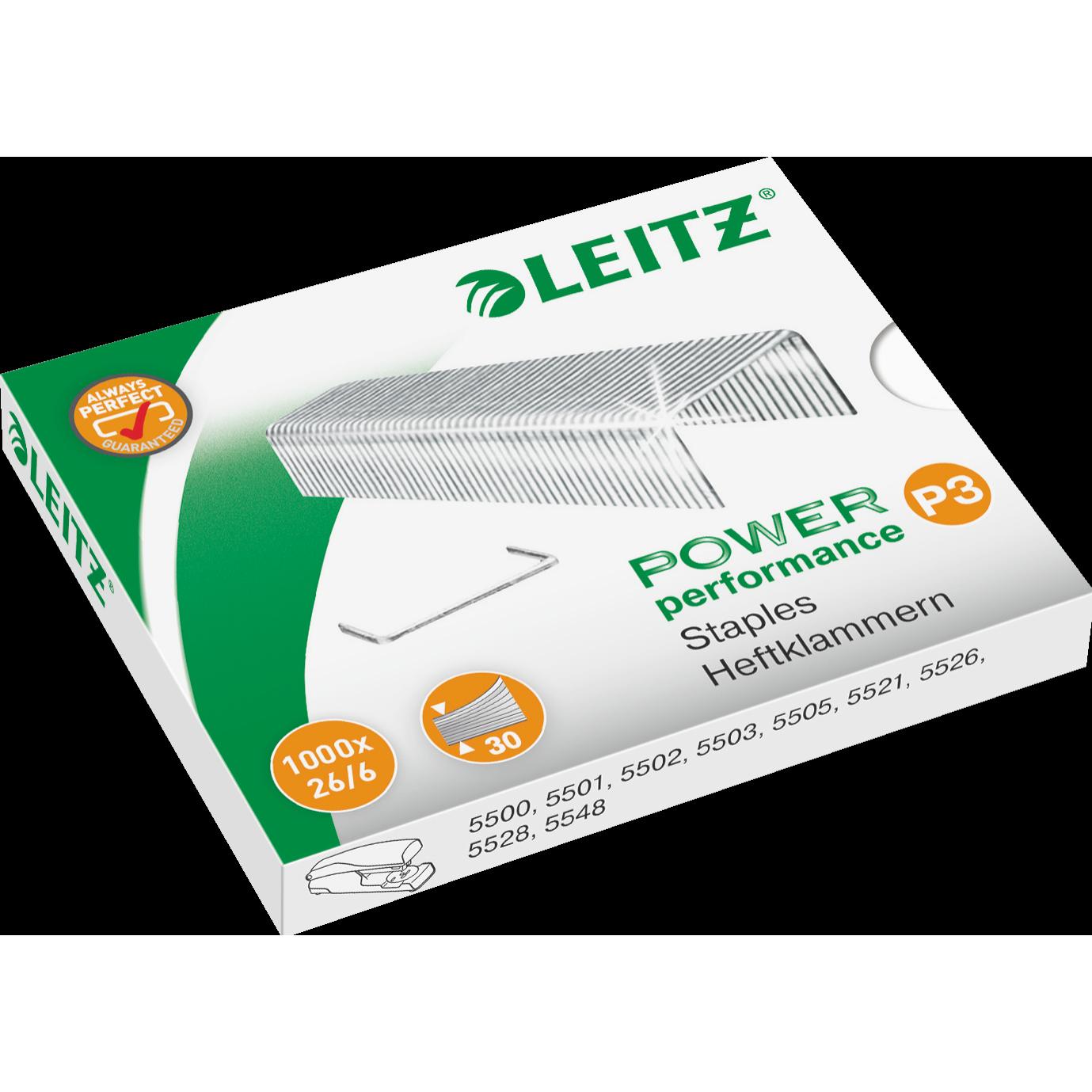 15x Leitz, Büroklammer, Power Performance P3 (1000 x)