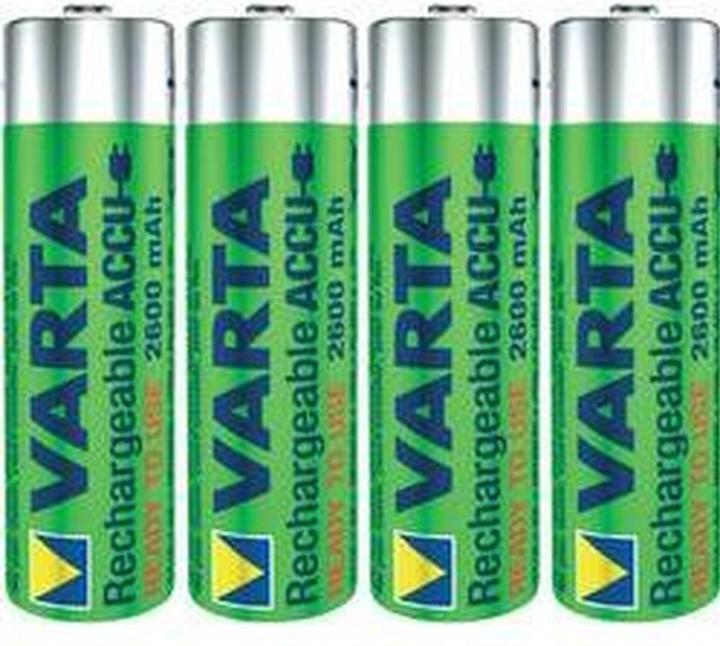 Immagine prodotto Varta Recharge Accu Power (4 pz., AA / LR6 / LR06 / Mignon / R6 / R14505, 2600 mAh)