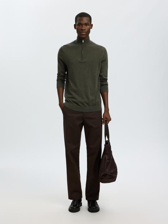 Produktbild Selected Slhtray Ls Knit Merino Half Zip Noos (S)