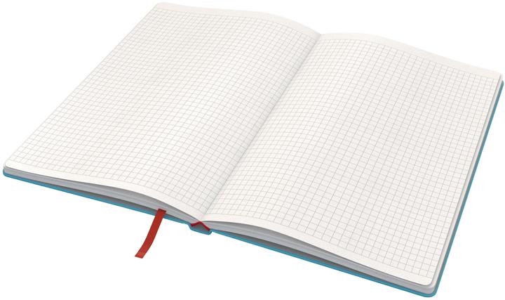Actual product image Leitz Notebook Cosy 14.8 x 21 cm, Plaid, Blue (A5, Checked, Hardcover)
