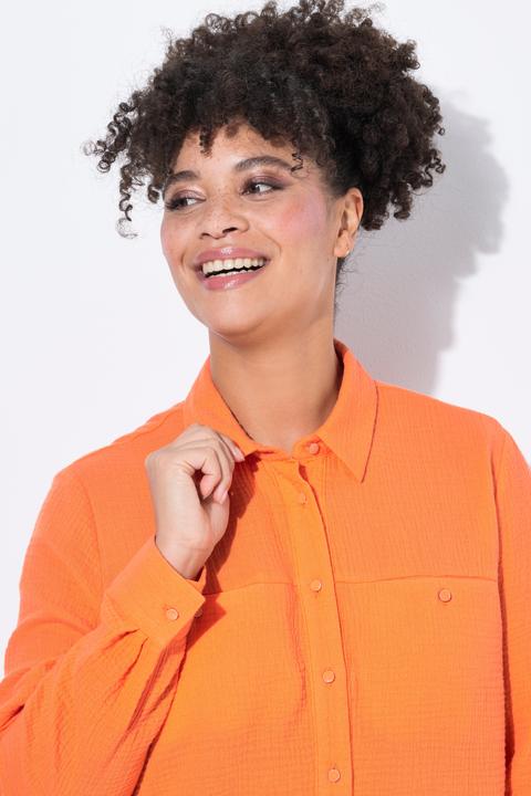 Image du produit Miamoda Bluse, A-Linie, Musselin, Ziernähte (48)