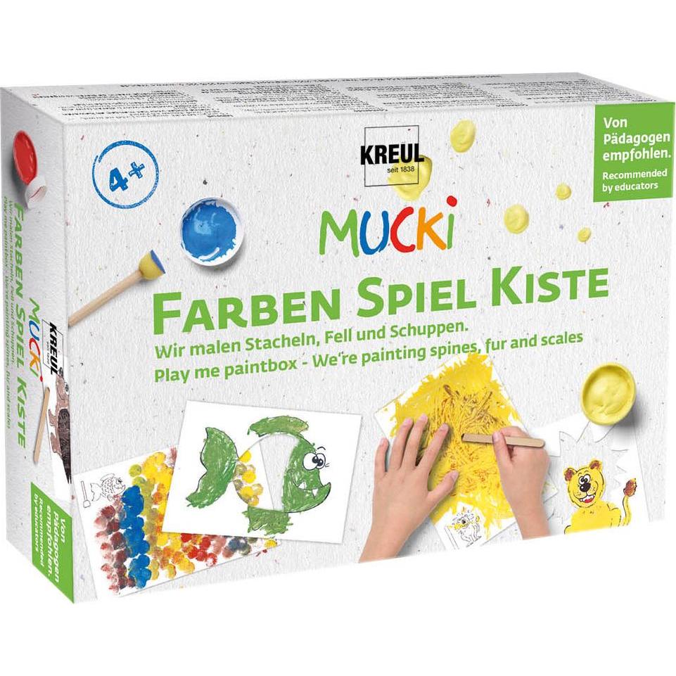 Mucki, Künstlerfarbe + Bastelfarbe, Farben Spiel Kiste (Multicolor, 250 ml)