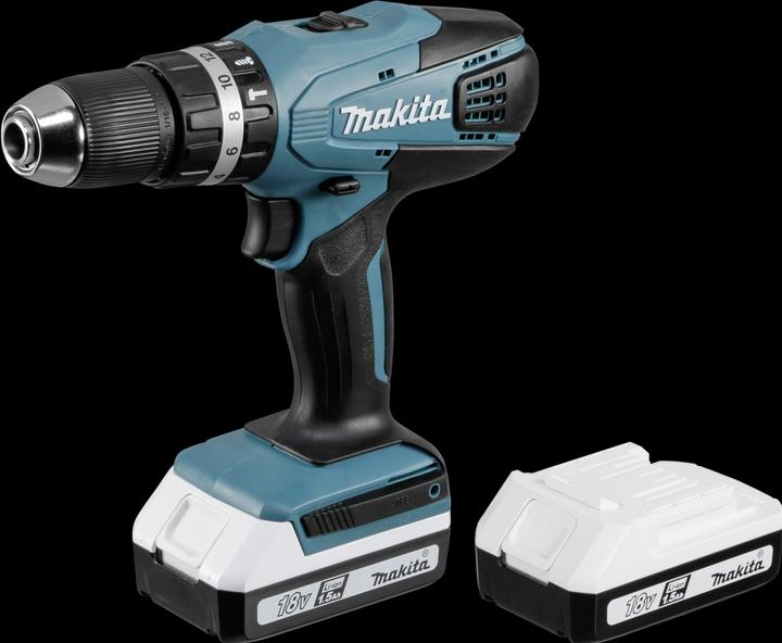 Actual product image Makita HP457DWEX4 Set (Rechargeable battery operated)