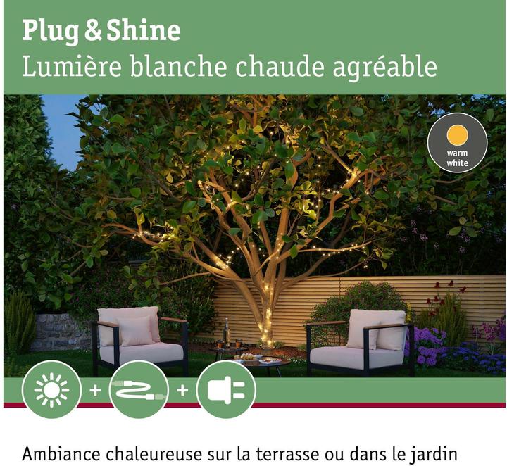 Produktbild Paulmann Outdoor Plug & Shine Lichterkette Yuna (12 m)