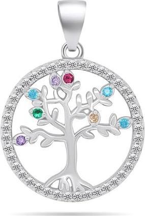 Brilio Silver - Shiny silver pendant Tree of Life PT114W