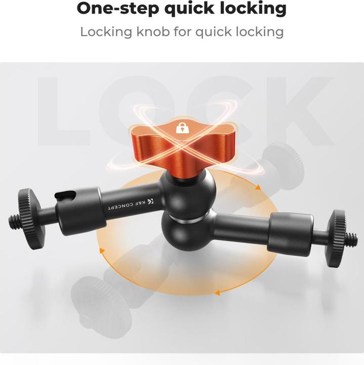Actual product image K&F Concept Super Clamp & Magic Arm