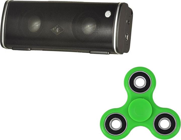 Albrecht MAX-treme Bluetooth-Lautsprecherpaket und Spinner PNI Speedy Green Geschenk (12 h)