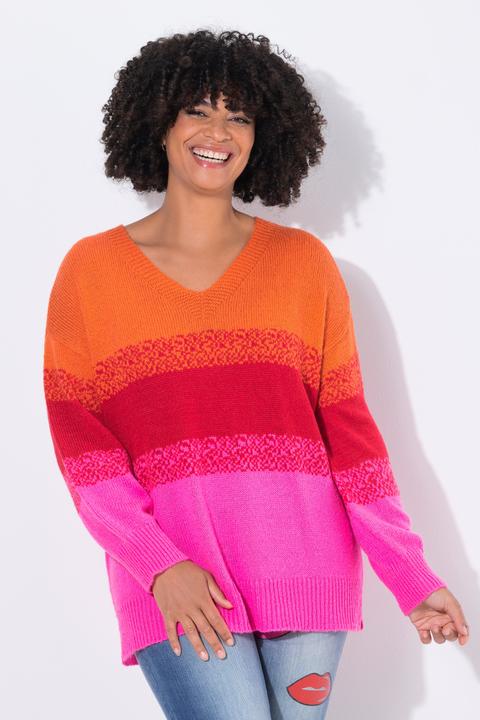 Produktbild Angel of Style Pullover, oversized, Colorbocking, Seitenschlitze (58)