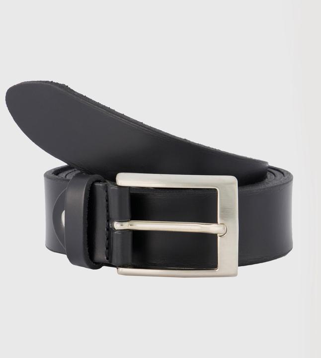 Actual product image JP1880 Silver Buckle Leather Belt