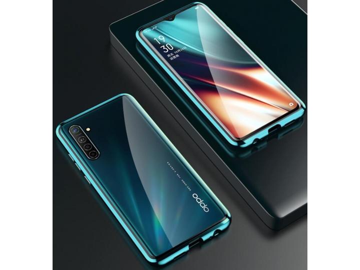 Actual product image G-Case Oppo Reno3 Aluminium Magnetic Glass Case Cover (Oppo Reno 3)