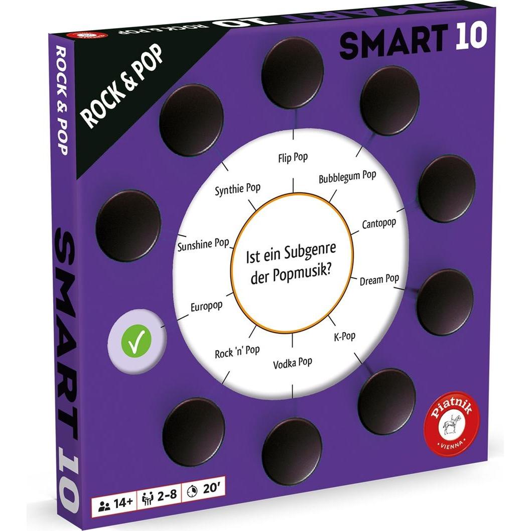 Piatnik Smart 10 Rock & Pop - Zusatzfragen (d) (Deutsch, 2 - 8 Spieler) (687250)