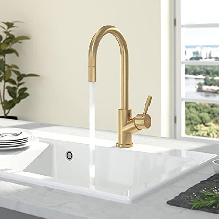 Actual product image Villeroy & Boch V&B EH sink mixer UMBRELLA FLEX gold
