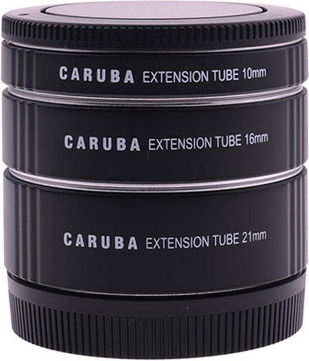 Produktbild Caruba Extension Tube Set Canon M Serie Aluminium (Makro-Zwischenring, Canon EF-M)