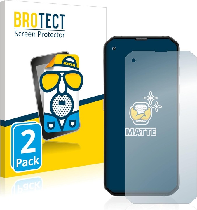 Actual product image BROTECT Anti-glare screen protector matt (2 Piece, Blackview BL6000 Pro)