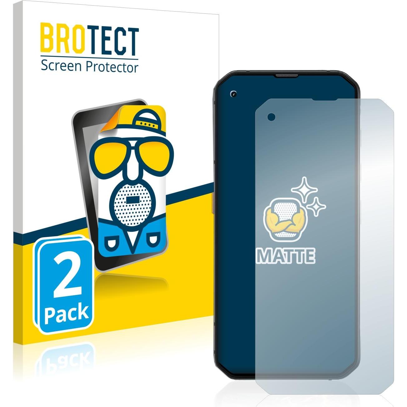 BROTECT Entspiegelungs-Schutzfolie Displayschutz Matt (2 Stück, Blackview BL6000 Pro), Smartphone Schutzfolie, Grau