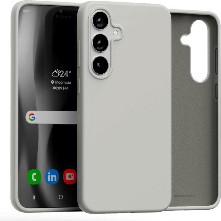 Actual product image Silicone Sam S25+ S936 kamienny /stone (Samsung Galaxy S25+)