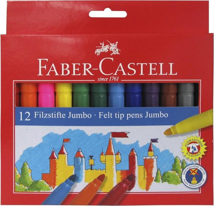 Actual product image Faber-Castell Jumbo Filzstift (12x)