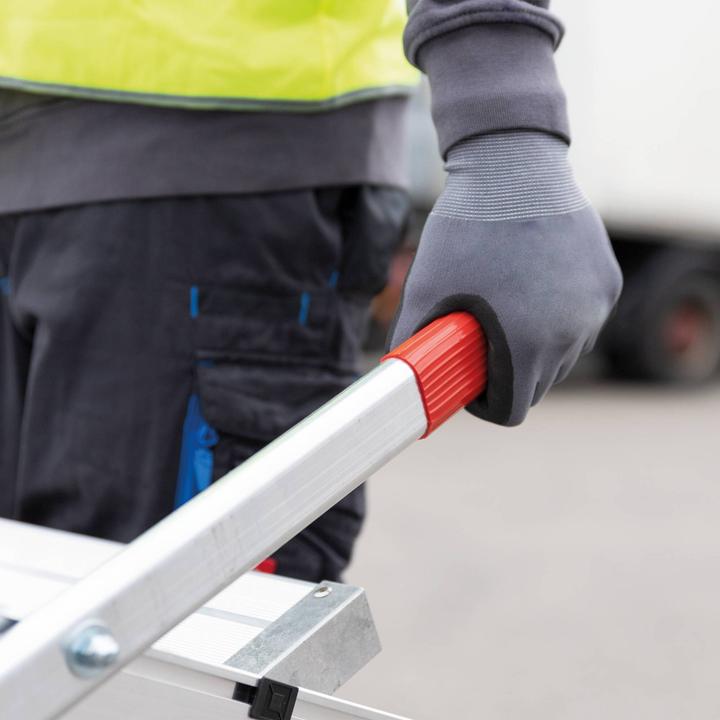Produktbild Munk Arbeitspodest fahrbar, Stufenbreite 800 mm, Aluminium geriffelt 3 Stufen (Gerüst, 112.50 cm)