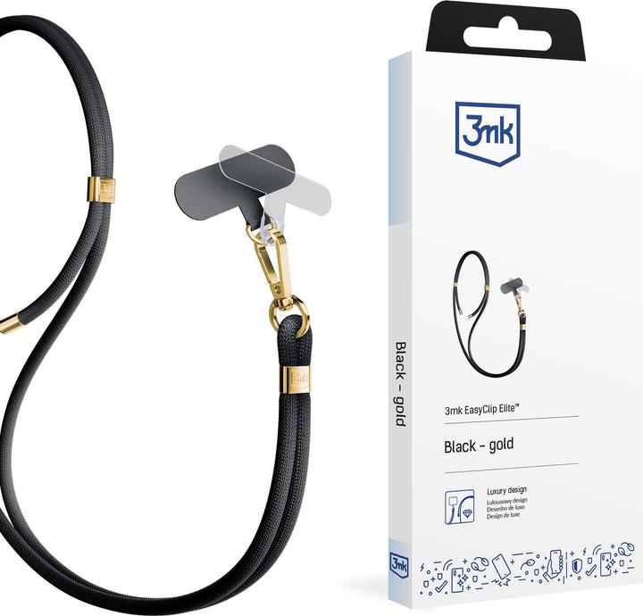 3MK EasyClip Elite Black (or) Smycz do telefonu