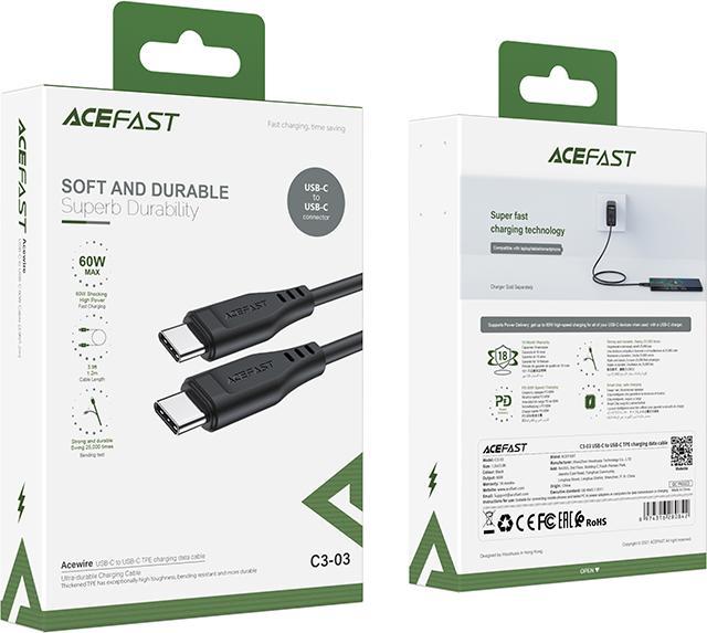 Produktbild Acefast C3-03 (1.20 m, USB 2.0, 60 W)