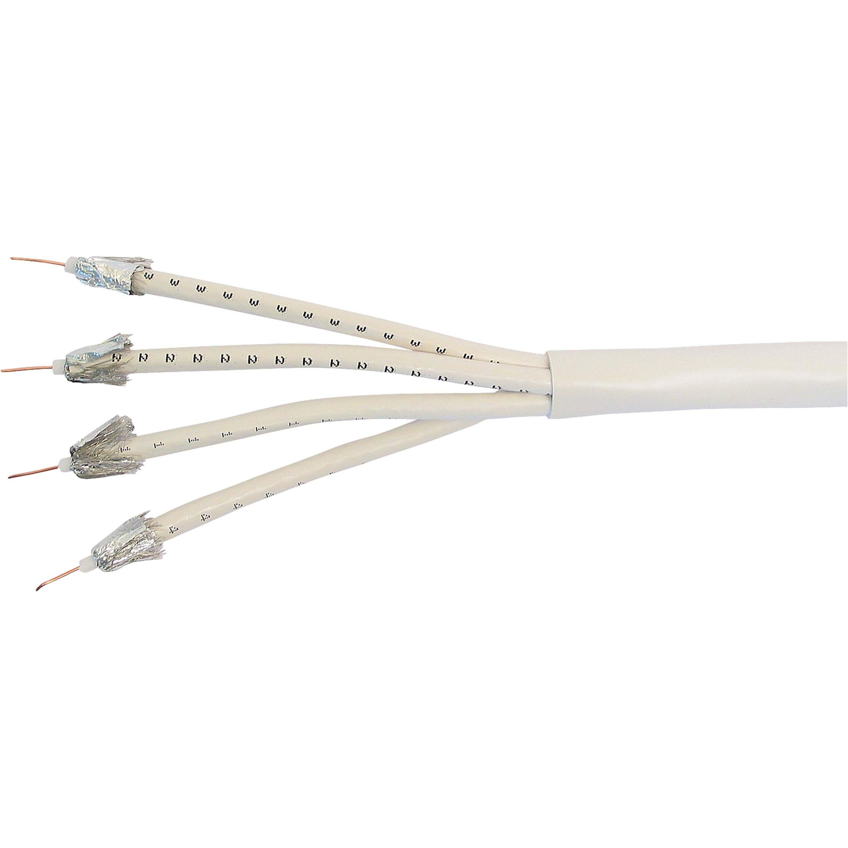 TechniSat Quad-Mini-CoaxSat-Kabel (115 dB, Antennenkabel), Antennenkabel