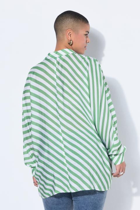 Immagine prodotto Studio Untold Camicia leggermente velata con righe e maniche a pipistrello (60)