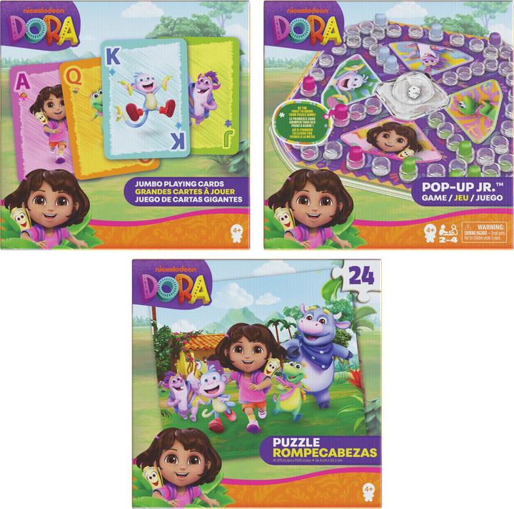 Immagine prodotto Spin Master Dora Spiele & Puzzle Pack Popup Game