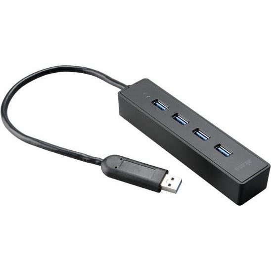 Thumbnail - Akasa Connect 4SX - USB 2.0,USB 3.2 Gen 1 (3.1 Gen 1) Type-A - 5000 Mbit/s - Schwarz (USB-C, 4 Ports), Dockingstation + ...