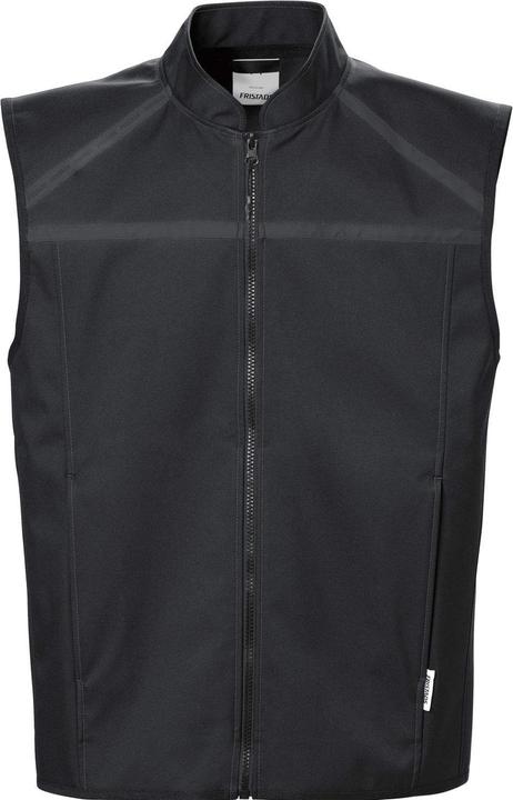 Fristads softshelljack Fusion mouwloos kleur zwart maat M 100% polyester. (M)