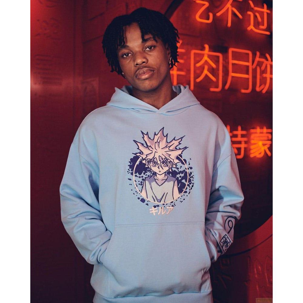 Thumbnail - Neptun, Pullover, Hunter x Hunter sweater à capuche Graphic Blue (S), Blau, (S)