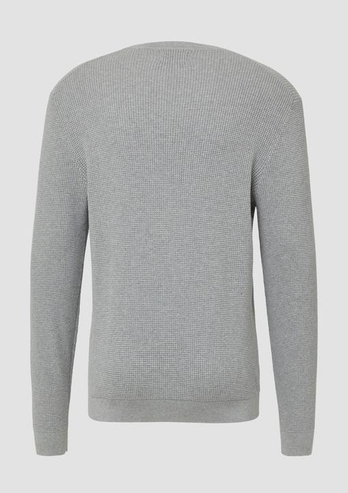 Produktbild s.Oliver Strickpullover Strukturmikx-Pullover aus reiner Baumwolle (M)