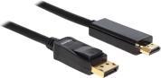 Productafbeelding Delock HDMI (type A) - DisplayPort (2 m, HDMI, DisplayPort, 1.1)