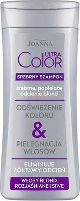 Actual product image Joanna Ultra Colour Silver Shampoo Forond Lightened & Grey Hair Shampoo Foronde.eached And Gray Hair (400 ml, Liquid shampoo)