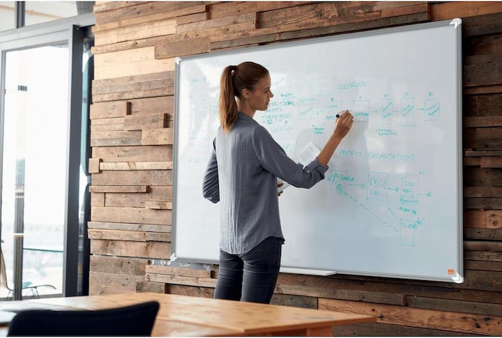 Actual product image Nobo Whiteboard Premium Plus Steel Nano Clean (120 x 90 cm)