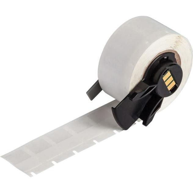 Brady, Etiketten, M6-11-417, Selbstlaminierendes Vinyl, Weiss/Transparent, matt, 25.40 x 9.53 (19.05) mm, perma