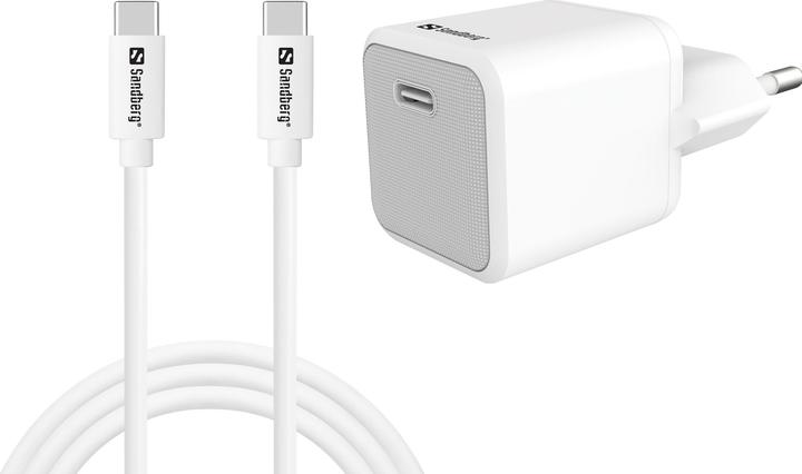 Sandberg USB-C AC Charger +USB-C>C 1M (20 W, 1 Port)