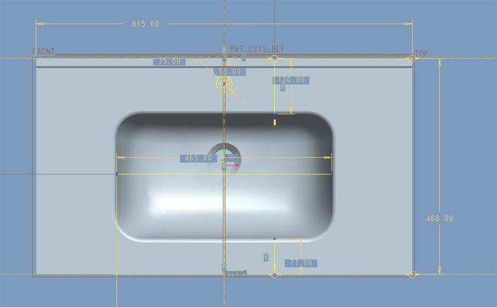 Image du produit Domoletti CERAMIC BASIN ACB7880 80CM (800 mm, 460 mm)