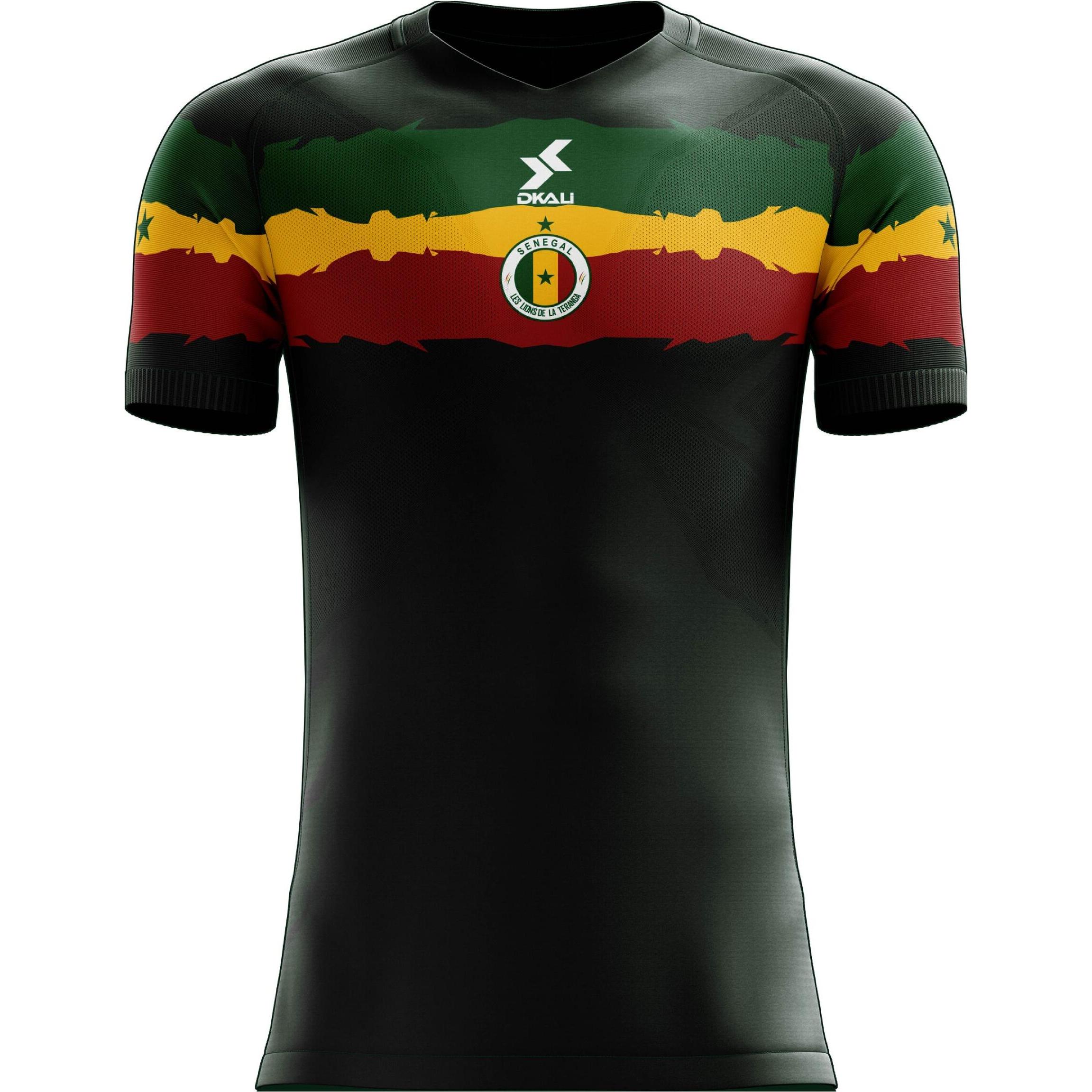 Dkali, Herren, Sportshirt, trikot senegal (M), Grün, M