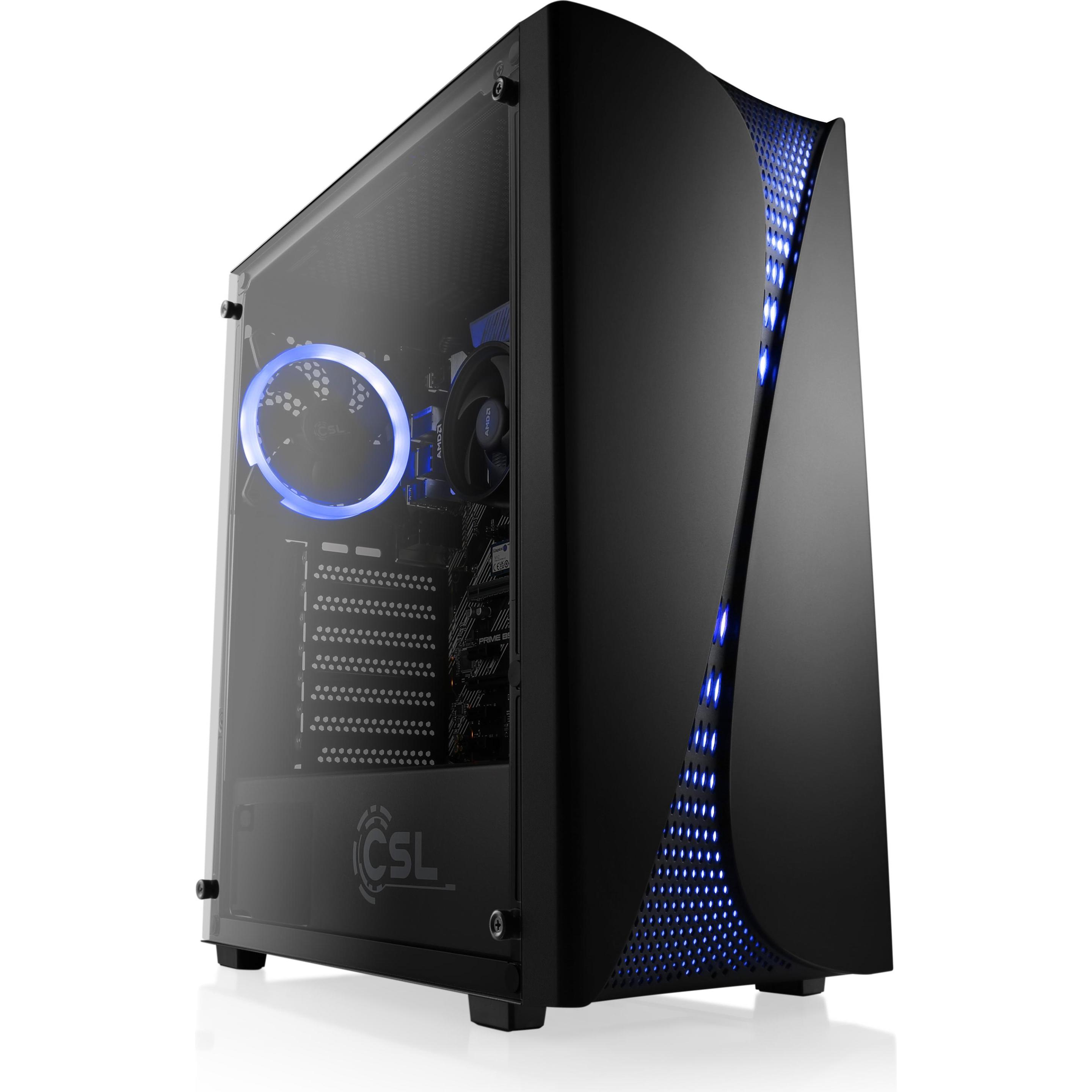 CSL M10840H (AMD Ryzen 5 5500GT, 16 GB, 1000 GB, AMD Radeon Graphics), PC, Schwarz